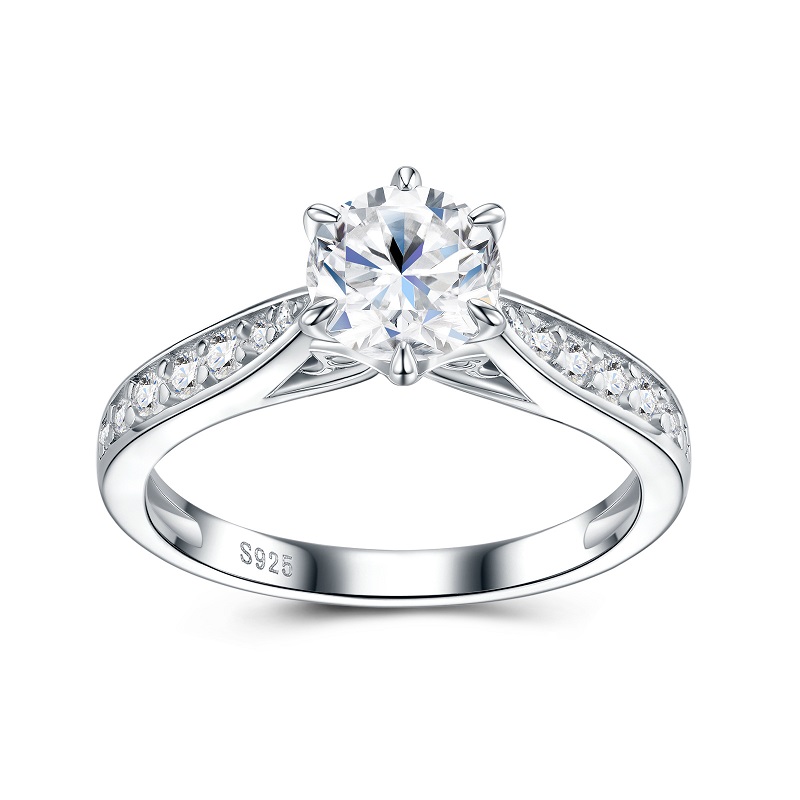 Apaison Luksusowy Pierścionek  – Moissanite Engagement Ring 1 Carat recenzja i cena