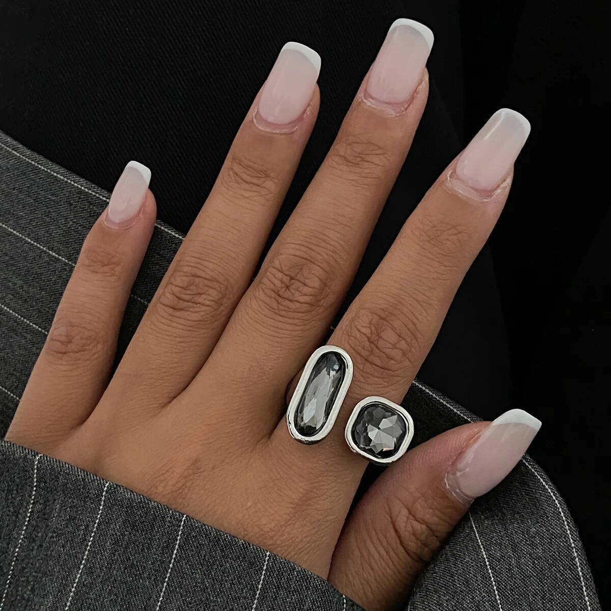 Salircon Vintage Czarne Akrylo – Vintage Punk Knuckle Rings Set recenzja i cena