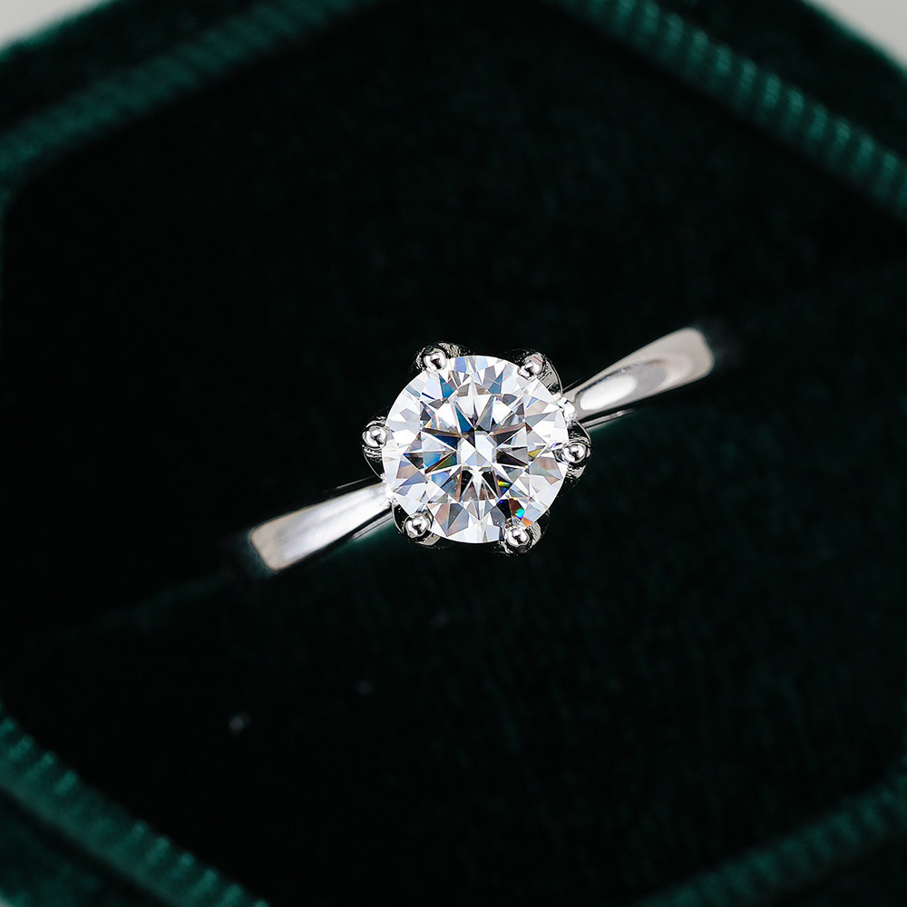 JoyceJelly Klasyczny Pierścion – Moissanite Engagement Ring 1 Carat recenzja i cena