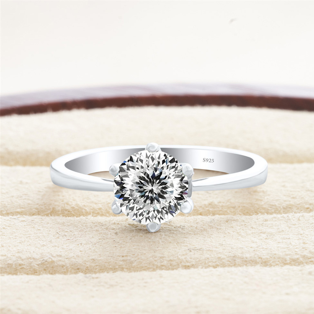 JoyceJelly Klasyczny Pierścion – Moissanite Engagement Ring 1 Carat recenzja i cena