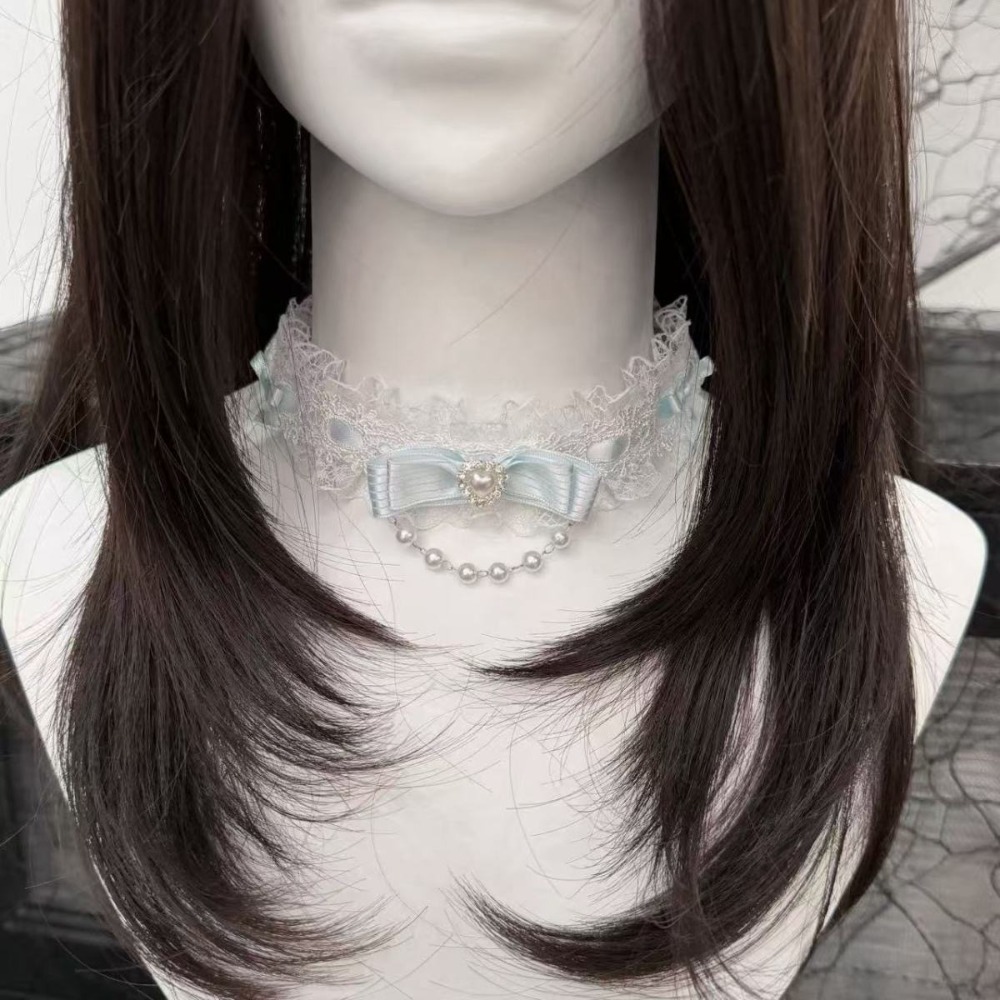 Koronkowy naszyjnik choker z k – Pearl Choker Necklace Vintage recenzja i cena