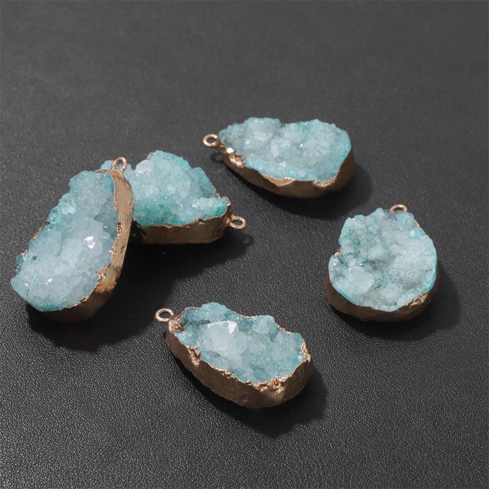 1PC Naturalny agat Geode Wisio – Crystal Pendant Necklace Natural Stone recenzja i cena