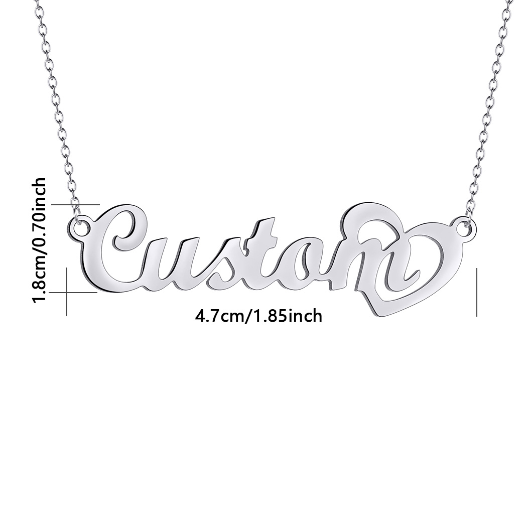 Spersonalizowany naszyjnik z m – Custom Name Necklace Stainless Steel recenzja i cena
