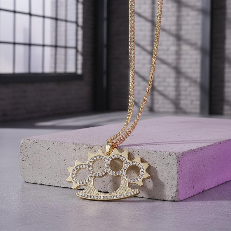 Naszyjnik ze stali nierdzewnej – Layered Pendant Necklace Aesthetic recenzja i cena