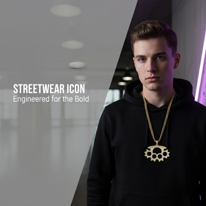Naszyjnik ze stali nierdzewnej – Layered Pendant Necklace Aesthetic recenzja i cena