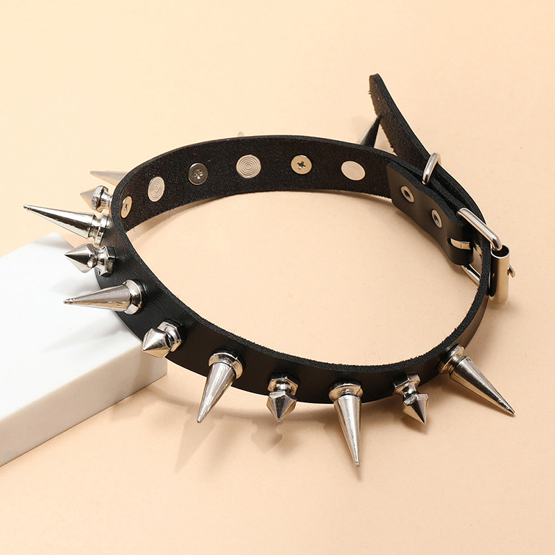 Punk Long Spike Choker ze sztu – Goth Punk Spike Choker recenzja i cena