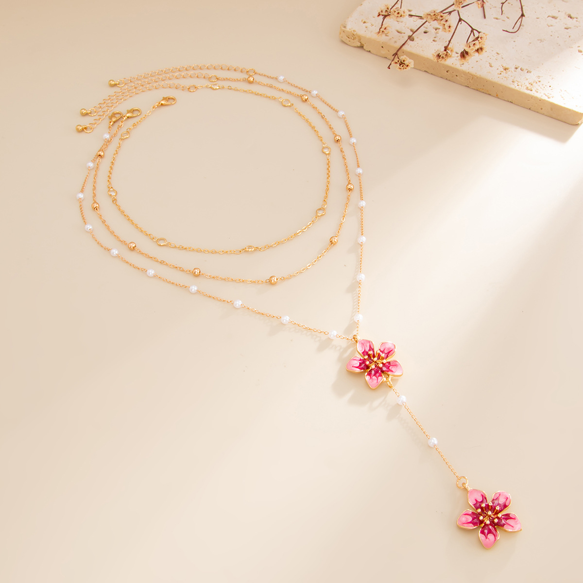 Delikatny, estetyczny naszyjni – Layered Pendant Necklace Aesthetic recenzja i cena