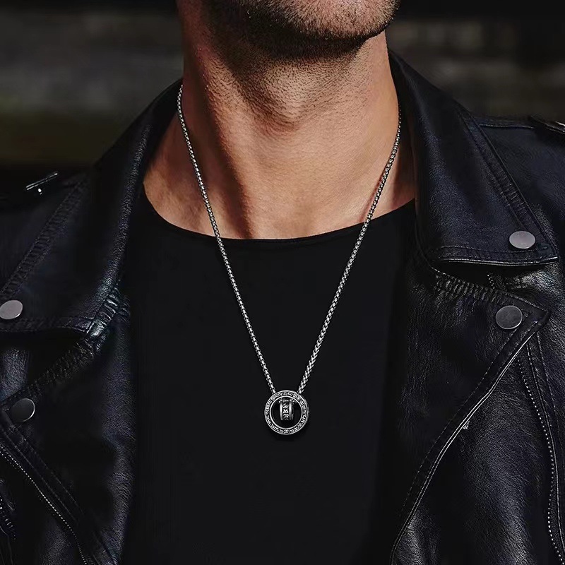 Srebrny naszyjnik próby 925 z  – 925 Sterling Silver Chain Necklace Men recenzja i cena