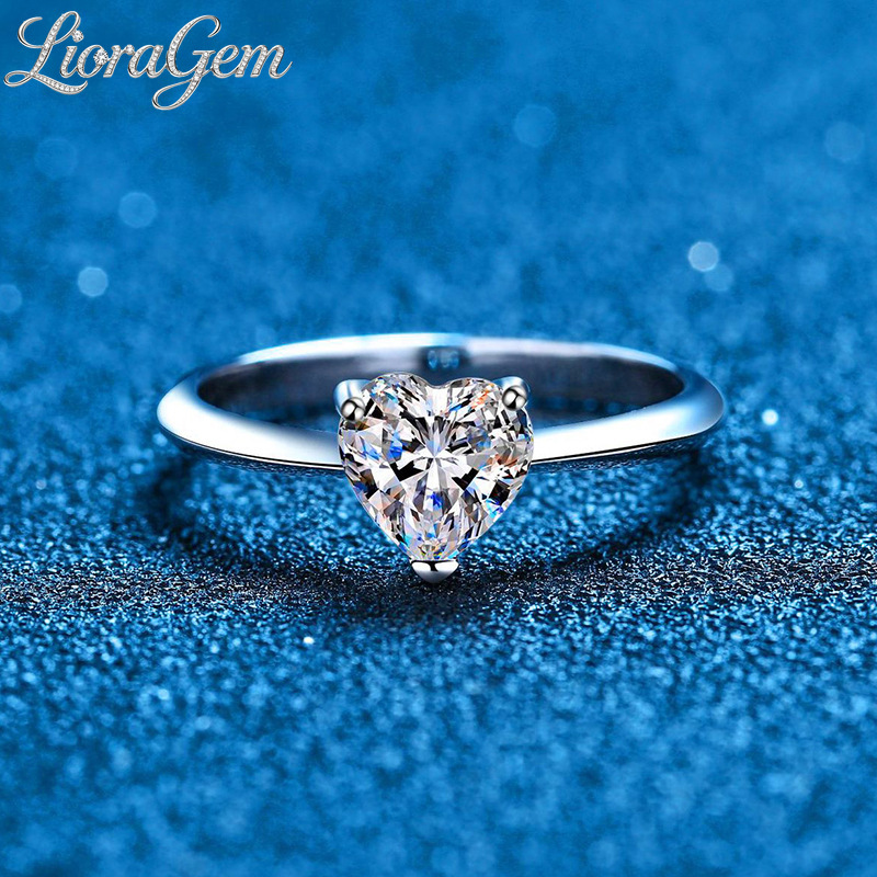 Pierścionek LioraGem z moissan – Moissanite Engagement Ring 1 Carat recenzja i cena