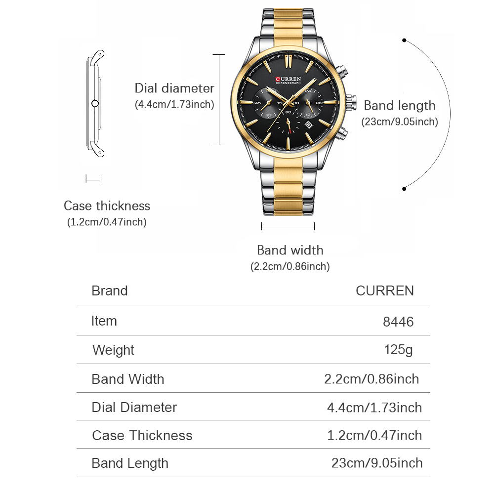 CURREN Casual Quartz Chrono Sp – Watch Accessories recenzja i cena