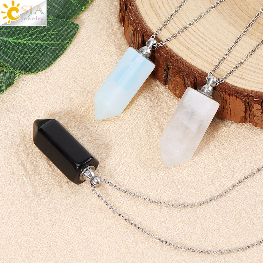 Kryształowy naszyjnik z zawies – Crystal Pendant Necklace Natural Stone recenzja i cena