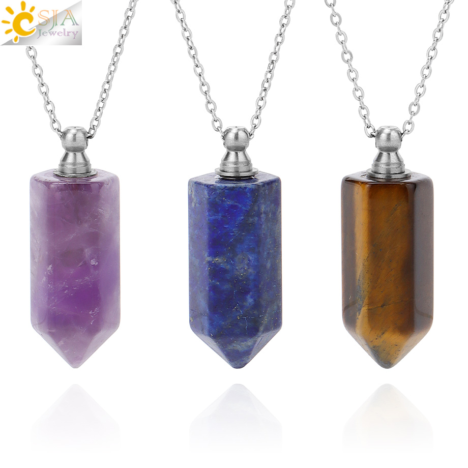 Kryształowy naszyjnik z zawies – Crystal Pendant Necklace Natural Stone recenzja i cena
