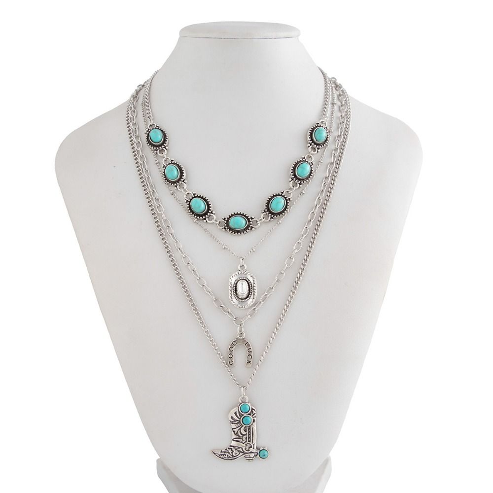Naszyjnik z zawieszką w kształ – Layered Pendant Necklace Aesthetic recenzja i cena