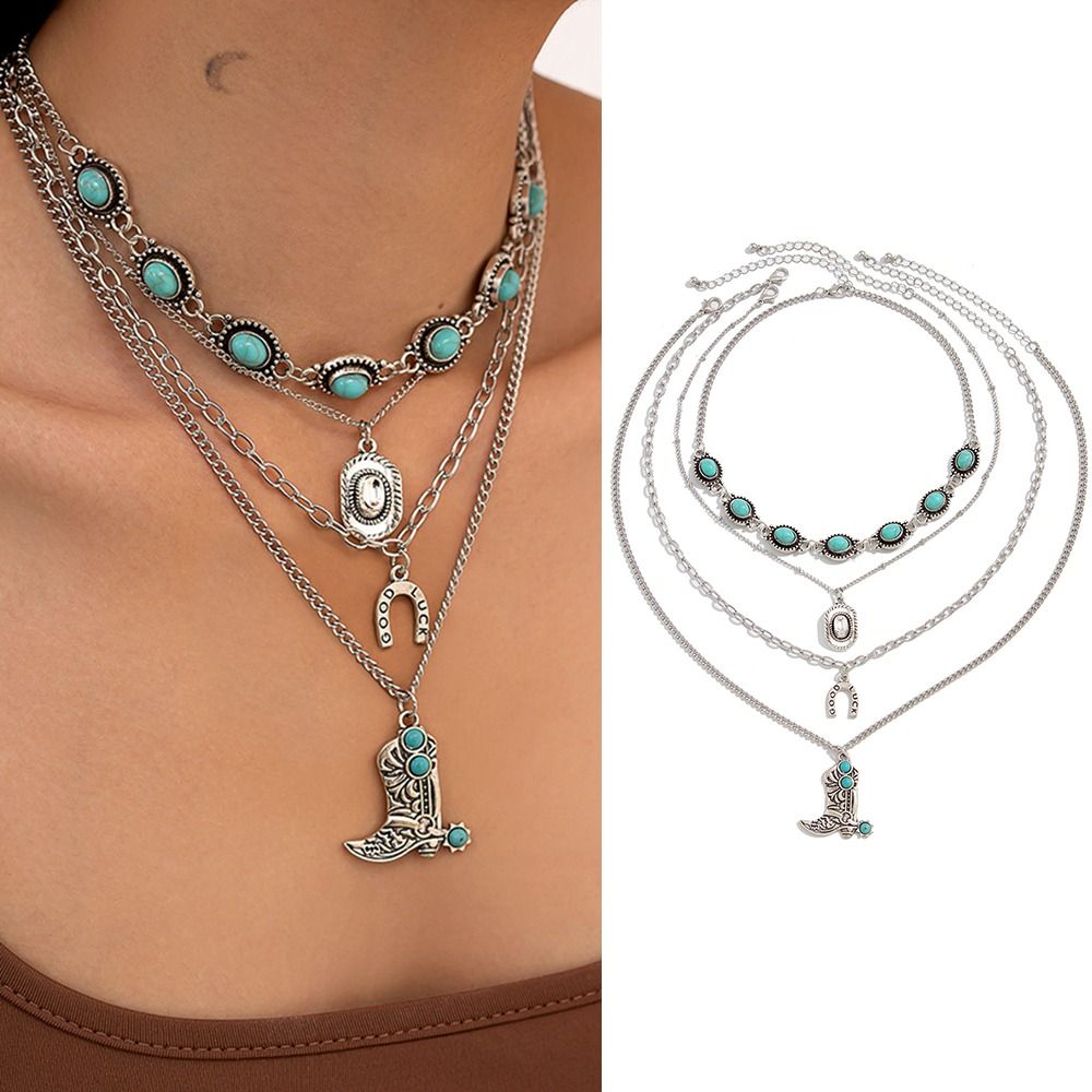 Naszyjnik z zawieszką w kształ – Layered Pendant Necklace Aesthetic recenzja i cena