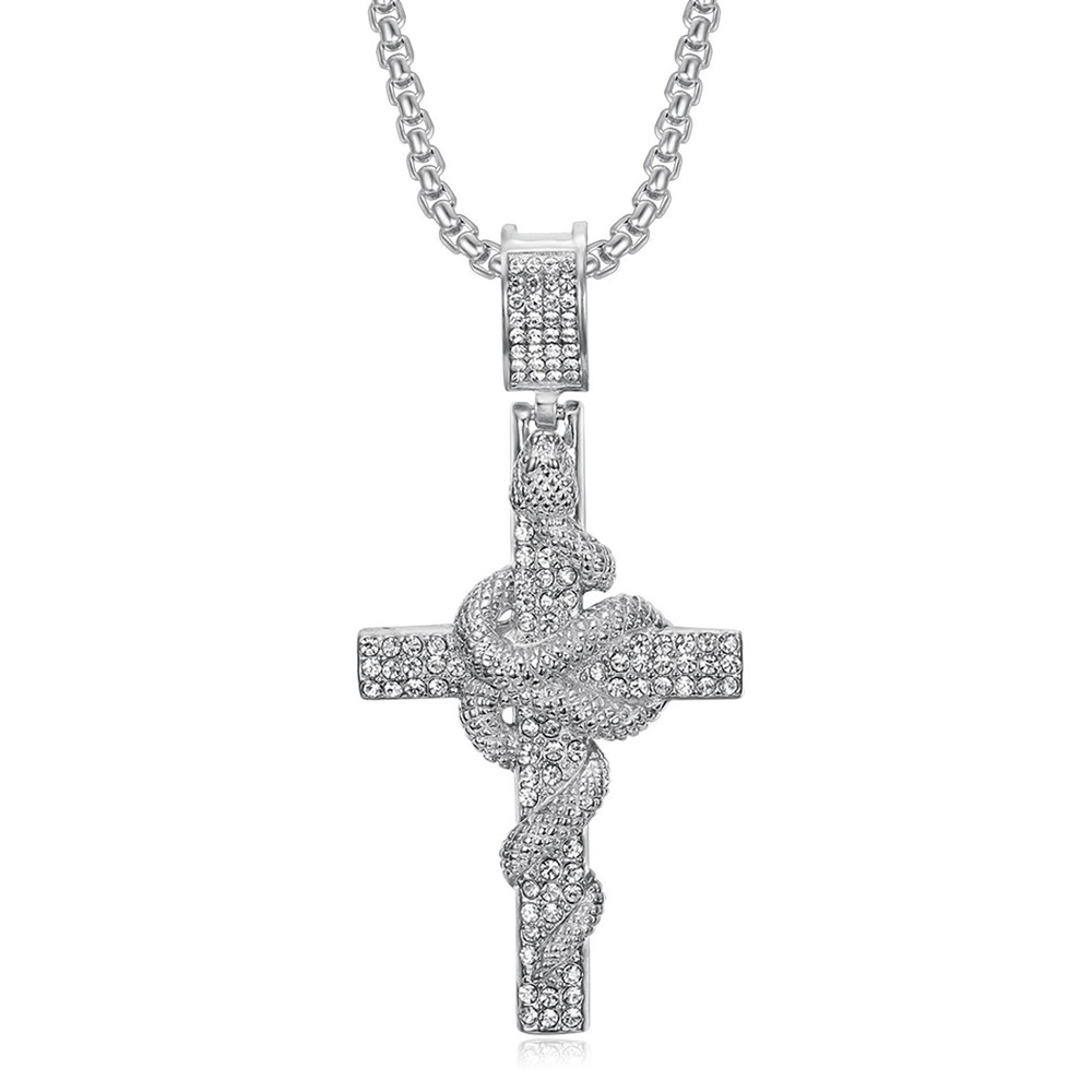 Naszyjniki męskie z krzyżykiem – Cross Pendant Necklace Gold recenzja i cena