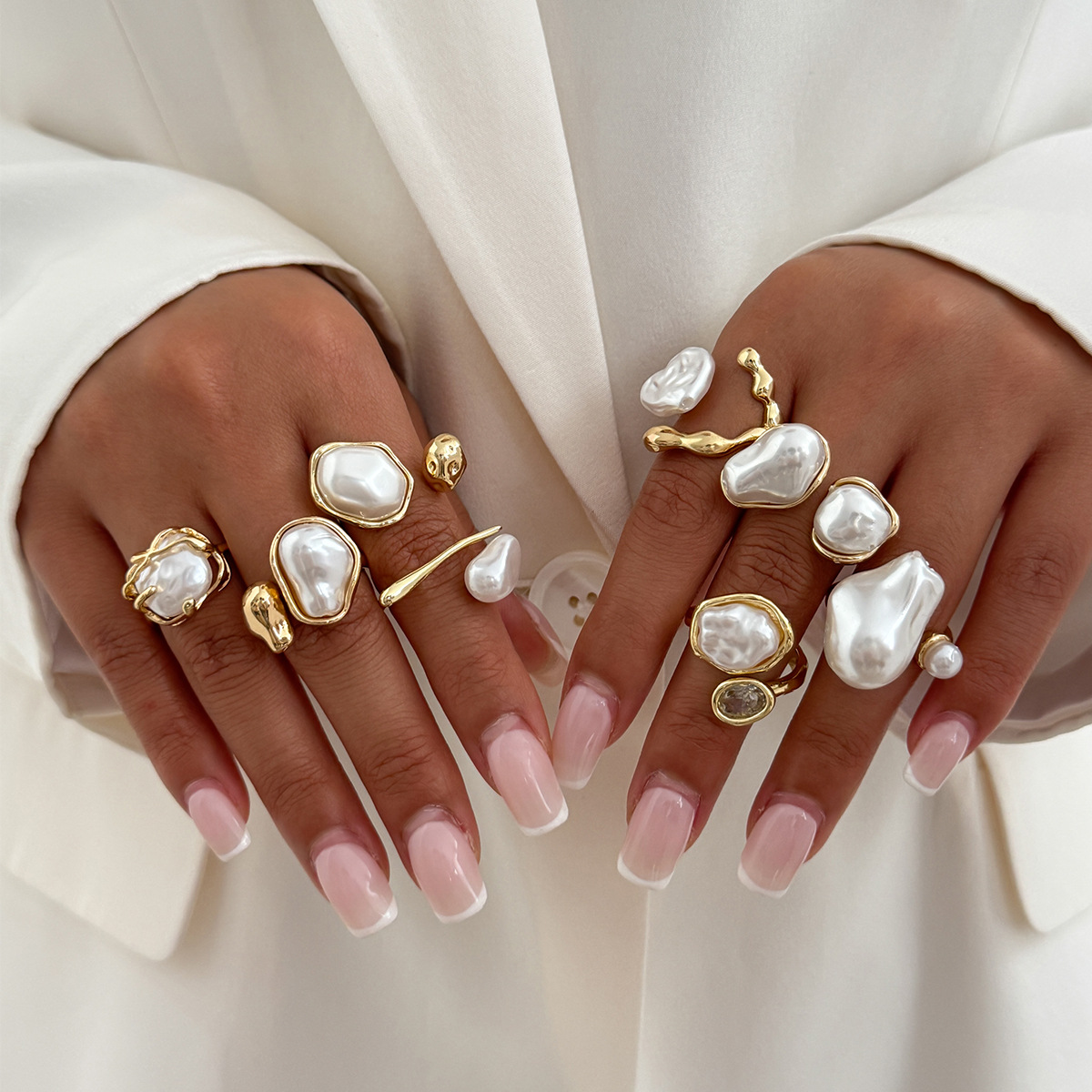 7 sztuk/zestaw Złote Pierścion – Vintage Punk Knuckle Rings Set recenzja i cena