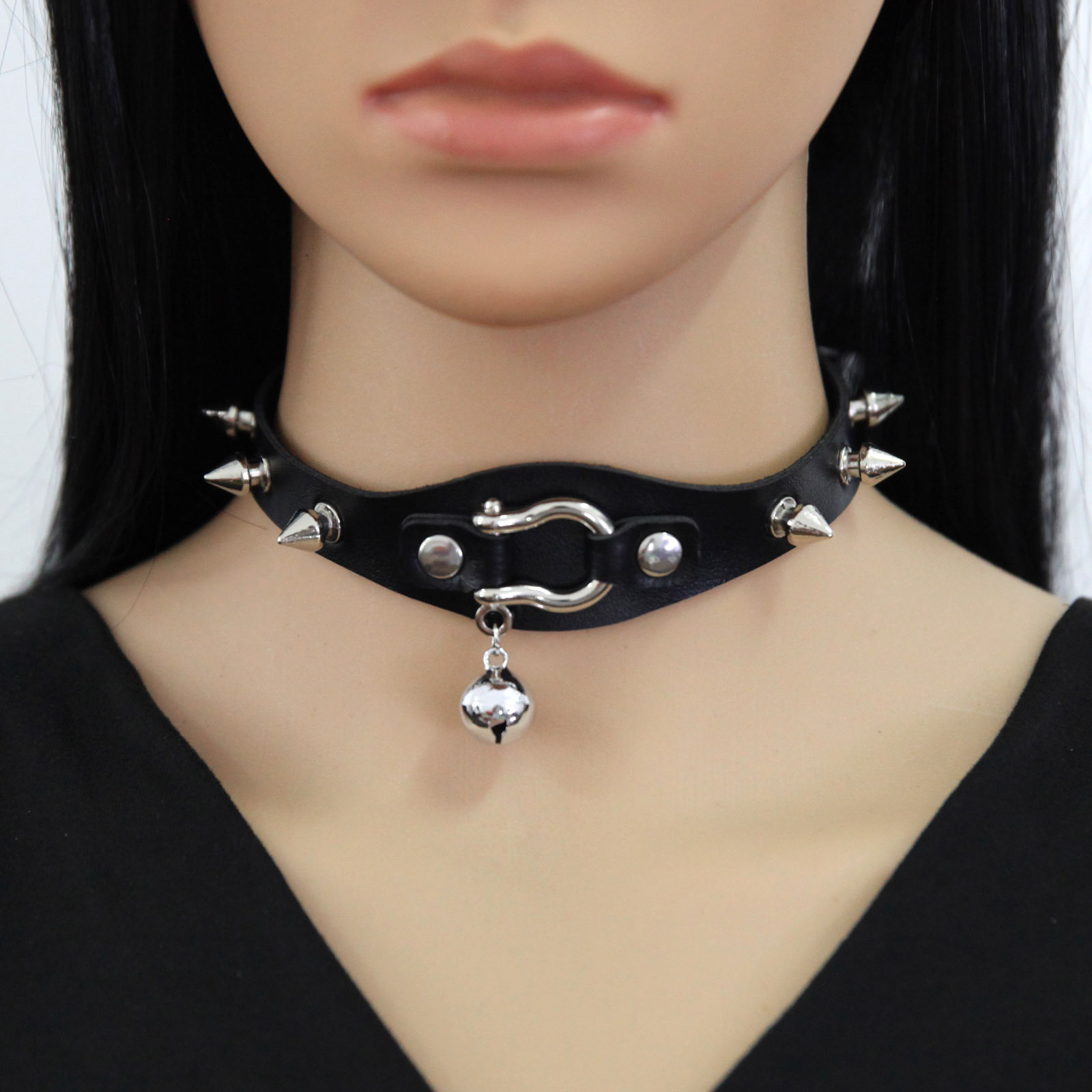 Czarny Naszyjnik Choker z Kolc – Goth Punk Spike Choker recenzja i cena