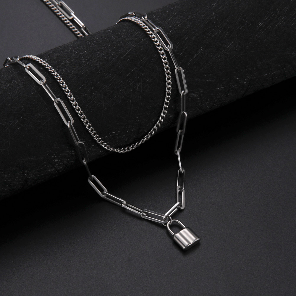 Unift Estetyczna kłódka wisior – Layered Pendant Necklace Aesthetic recenzja i cena