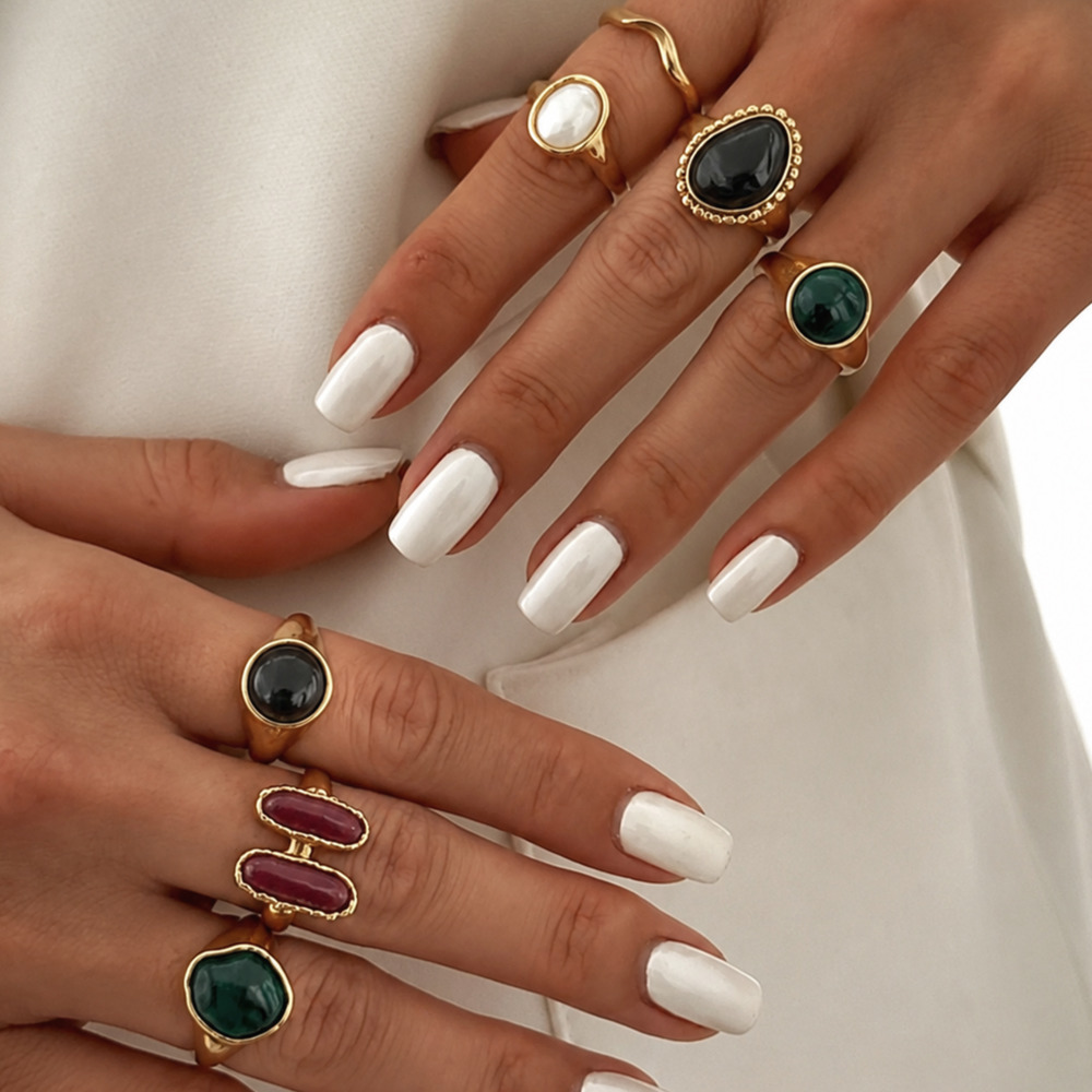 IngeSight.Z 7 szt./zestaw Punk – Vintage Punk Knuckle Rings Set recenzja i cena