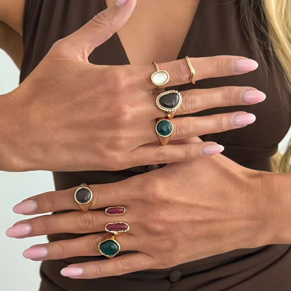 IngeSight.Z 7 szt./zestaw Punk – Vintage Punk Knuckle Rings Set recenzja i cena