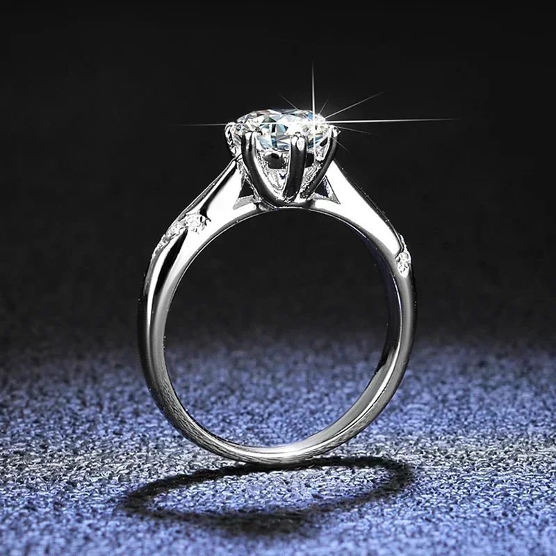 Eldorado Gold 100% Oryginalny  – Moissanite Engagement Ring 1 Carat recenzja i cena