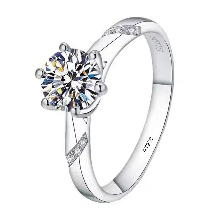 Eldorado Gold 100% Oryginalny  – Moissanite Engagement Ring 1 Carat recenzja i cena