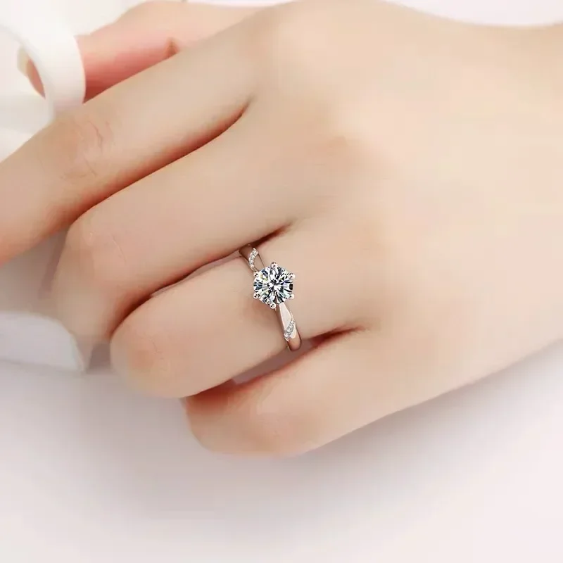 Eldorado Gold 100% Oryginalny  – Moissanite Engagement Ring 1 Carat recenzja i cena