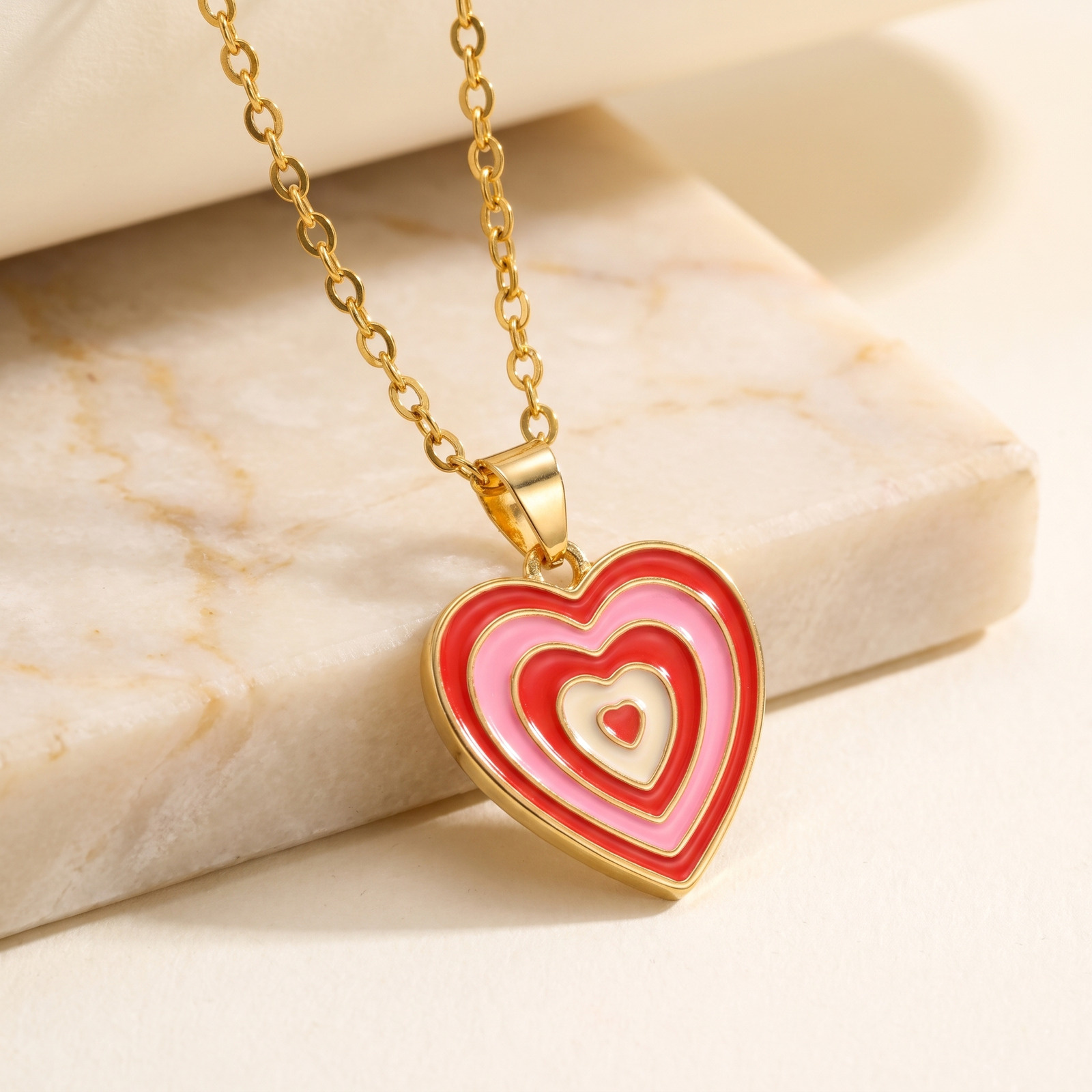 Naszyjnik z wielowarstwowym em – Layered Pendant Necklace Aesthetic recenzja i cena