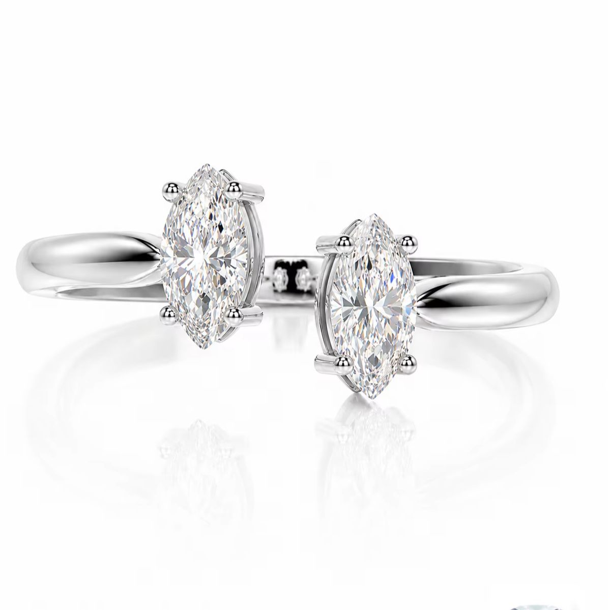 Pierścionek ze srebra próby 92 – Moissanite Engagement Ring 1 Carat recenzja i cena