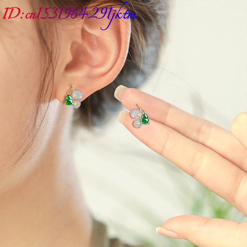 Zielone birmańskie jadeitowe k – Earrings recenzja i cena