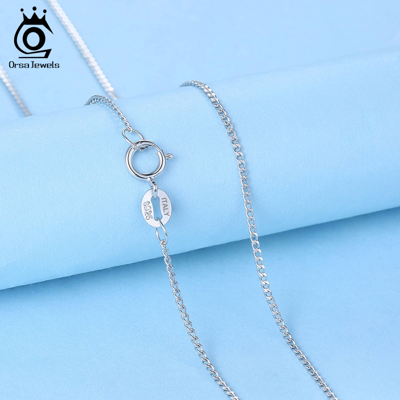 ORSA JEWELS włoski 925 srebro  – 925 Sterling Silver Chain Necklace Men recenzja i cena