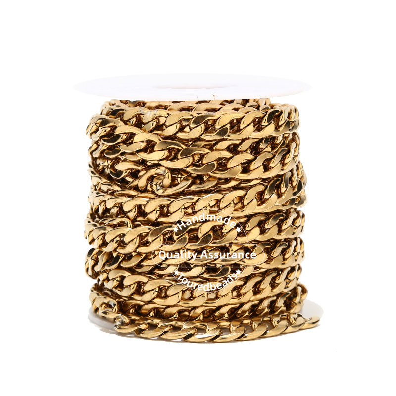 1m złoty Tone 12mm szerokość c – Cuban Link Chain 12Mm recenzja i cena