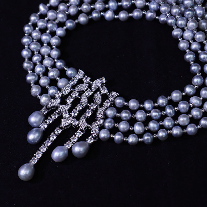 Naszyjnik z pereł słodkowodnyc – Pearl Choker Necklace Vintage recenzja i cena