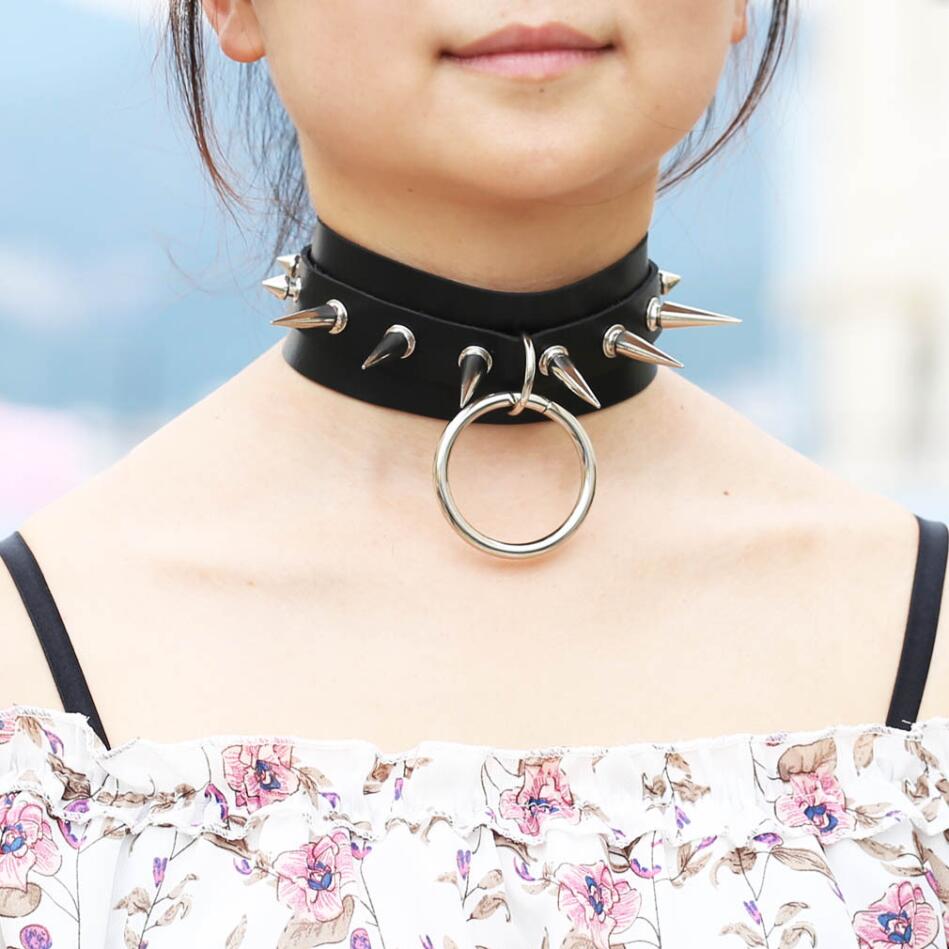 Długi kolczasty naszyjnik punk – Goth Punk Spike Choker recenzja i cena