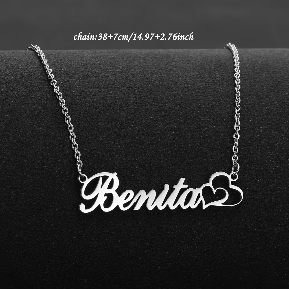 Spersonalizowany naszyjnik z p – Custom Name Necklace Stainless Steel recenzja i cena