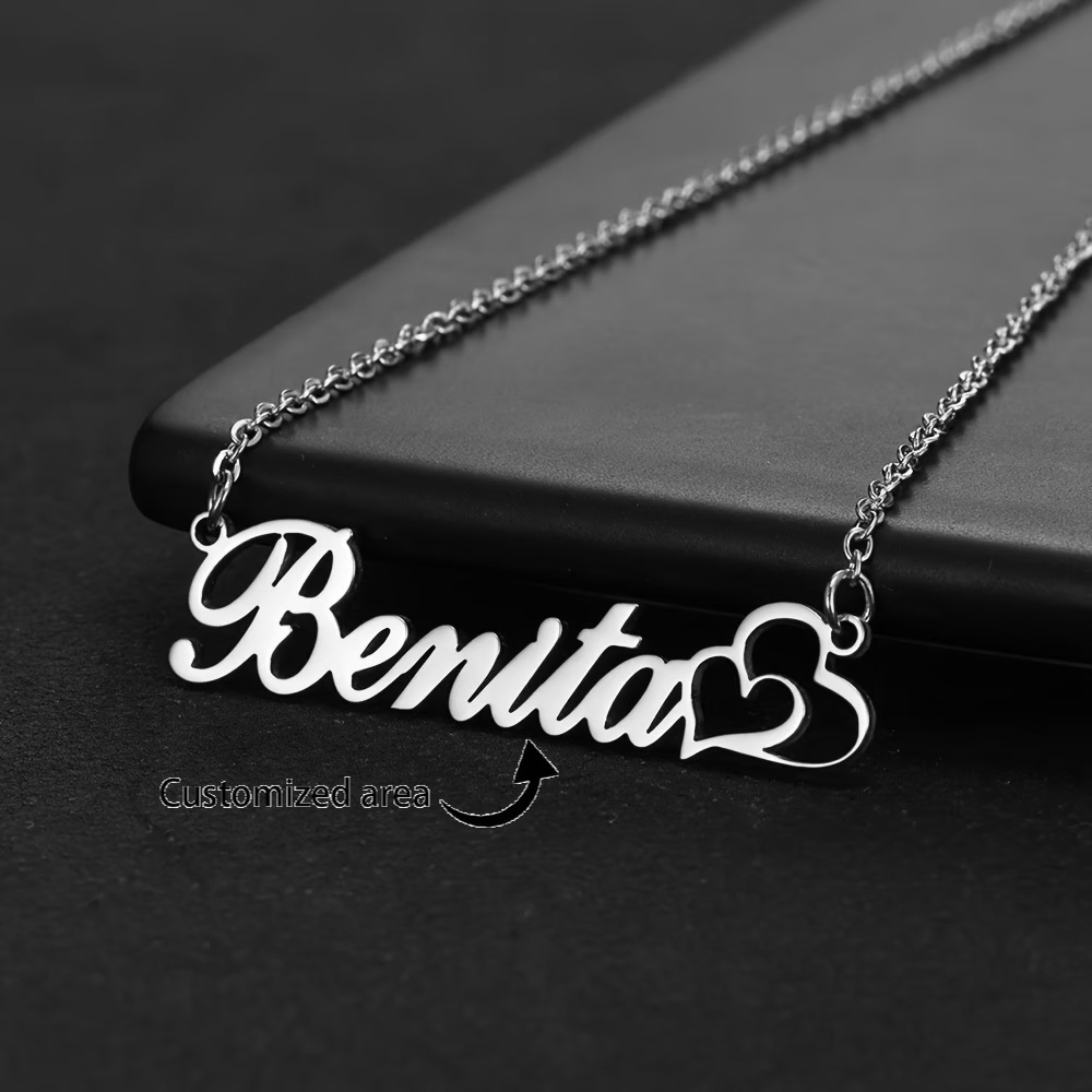 Spersonalizowany naszyjnik z p – Custom Name Necklace Stainless Steel recenzja i cena