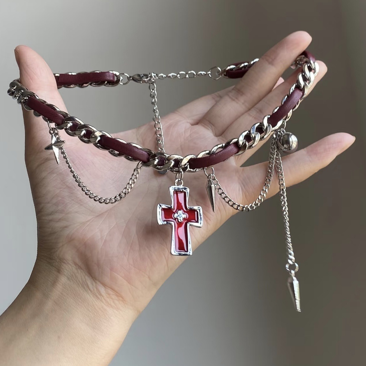 Naszyjnik choker z wielowarstw – Layered Pendant Necklace Aesthetic recenzja i cena