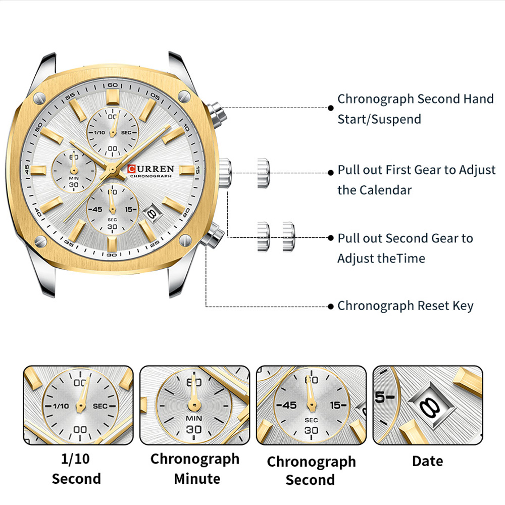 CURREN Nowoczesny męski zegare – Watch Accessories recenzja i cena