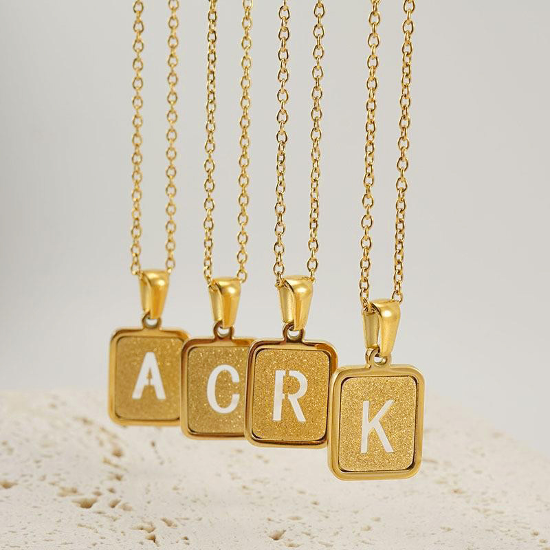 3 sztuk/worek wysokiej jakości – Initial Letter Necklace 18K Gold recenzja i cena