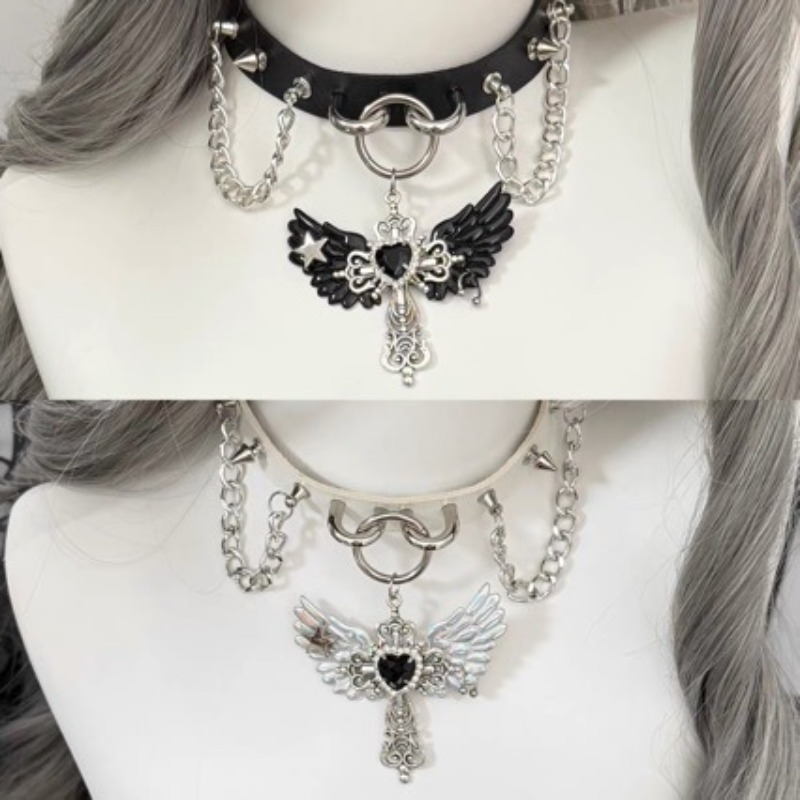Gotycka subkultura, wisiorek z – Layered Pendant Necklace Aesthetic recenzja i cena