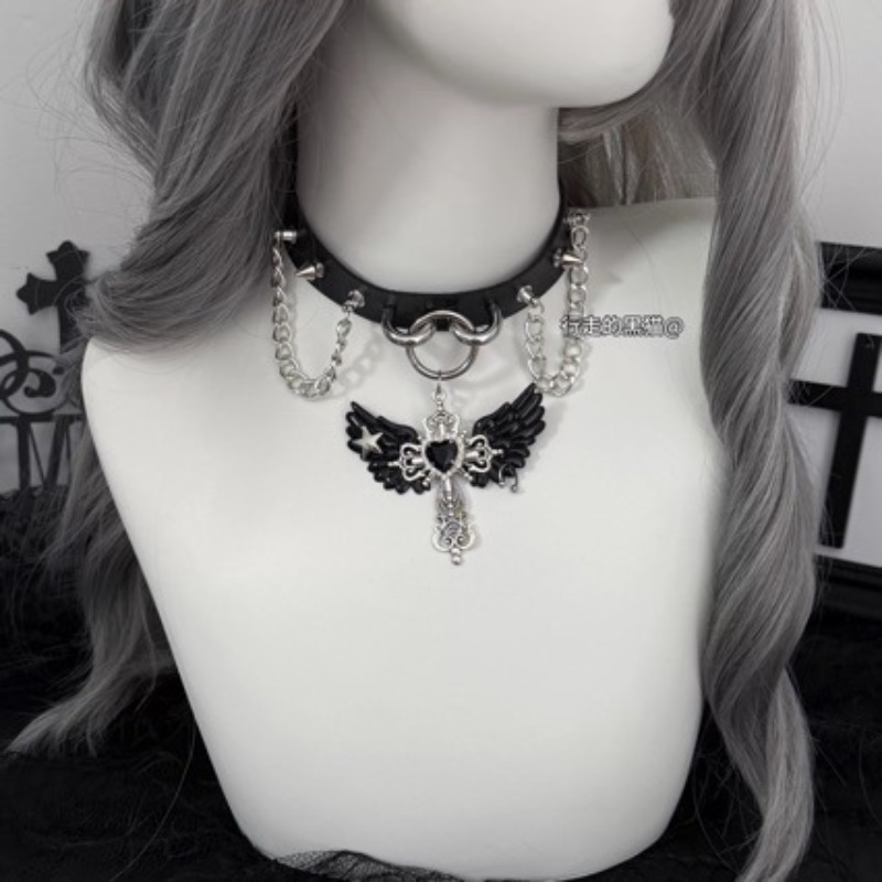 Gotycka subkultura, wisiorek z – Layered Pendant Necklace Aesthetic recenzja i cena