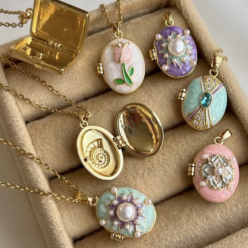 Modny naszyjnik z zawieszką ot – Heart Locket Necklace Photo recenzja i cena