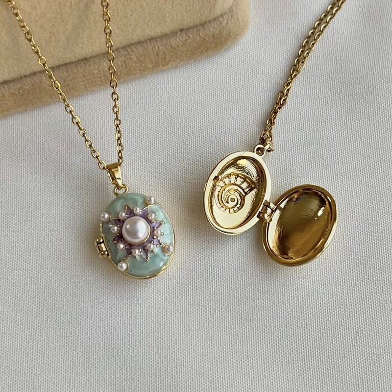 Modny naszyjnik z zawieszką ot – Heart Locket Necklace Photo recenzja i cena