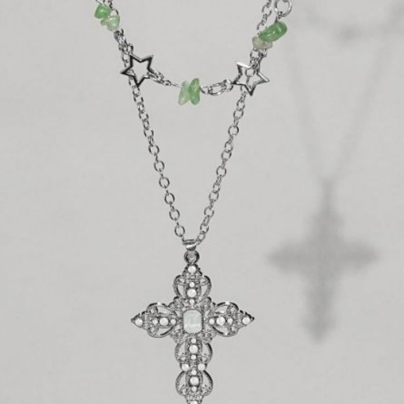 Dwuczęściowy zestaw naszyjnikó – Layered Pendant Necklace Aesthetic recenzja i cena