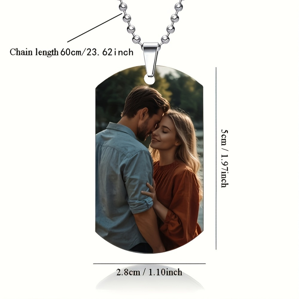 Personalizowany męski naszyjni – Custom Name Necklace Stainless Steel recenzja i cena