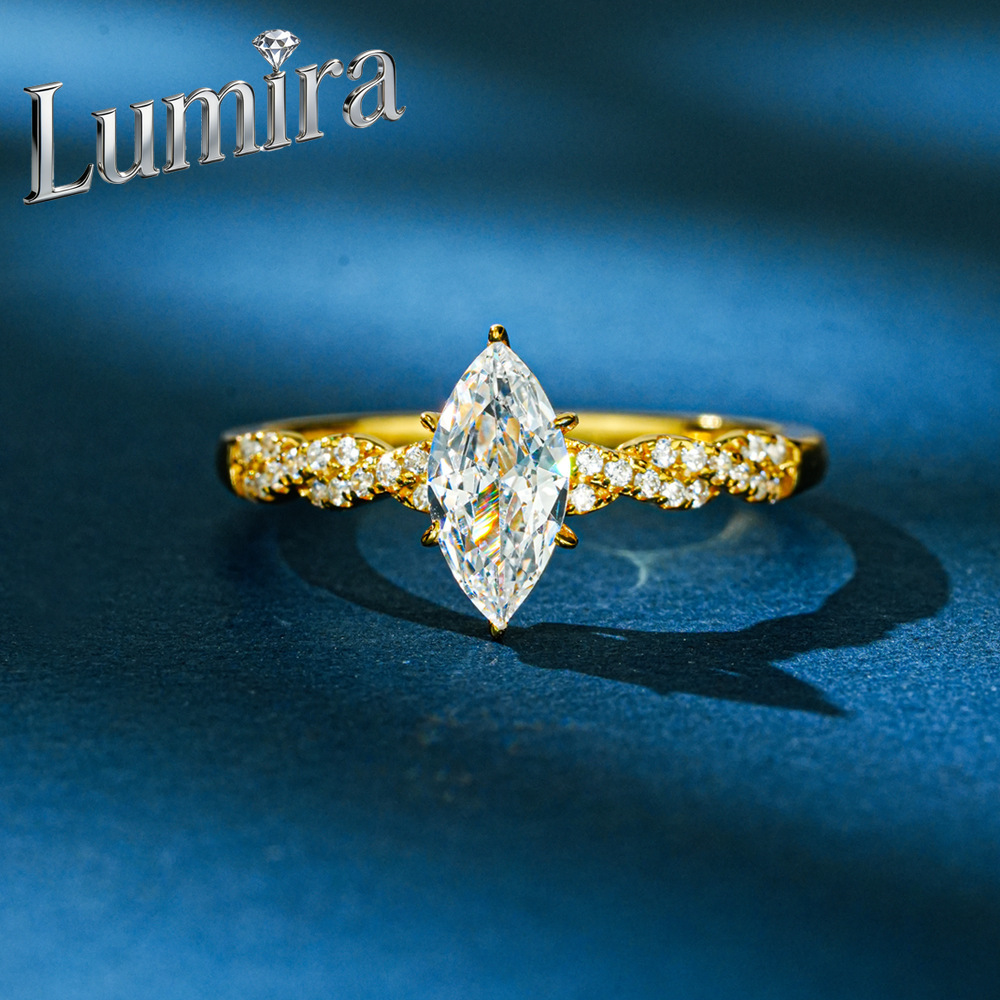 Pierścionek Lumira, 100% złoto – Moissanite Engagement Ring 1 Carat recenzja i cena