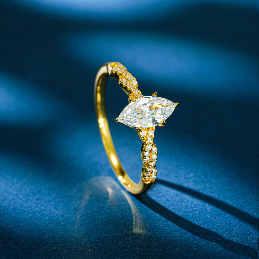 Pierścionek Lumira, 100% złoto – Moissanite Engagement Ring 1 Carat recenzja i cena