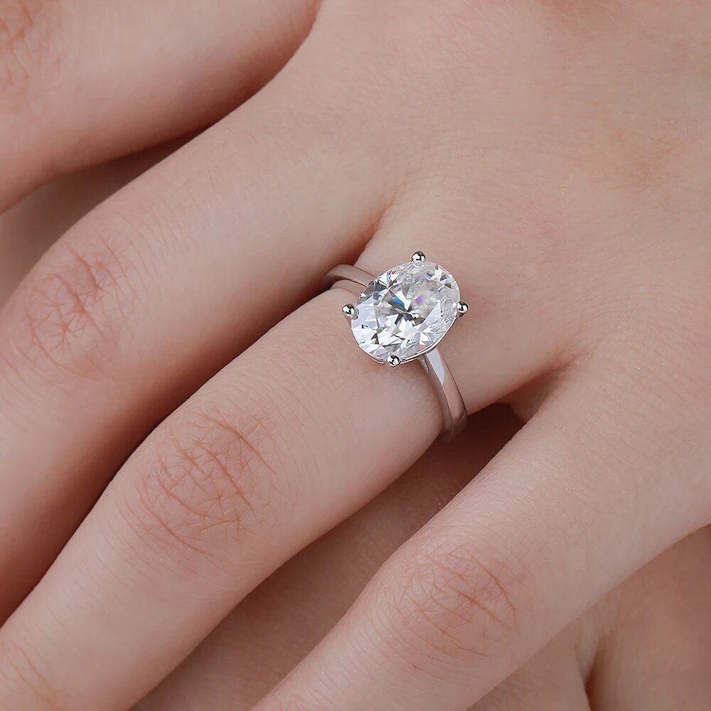 Pierścionki zaręczynowe z mois – Moissanite Engagement Ring 1 Carat recenzja i cena