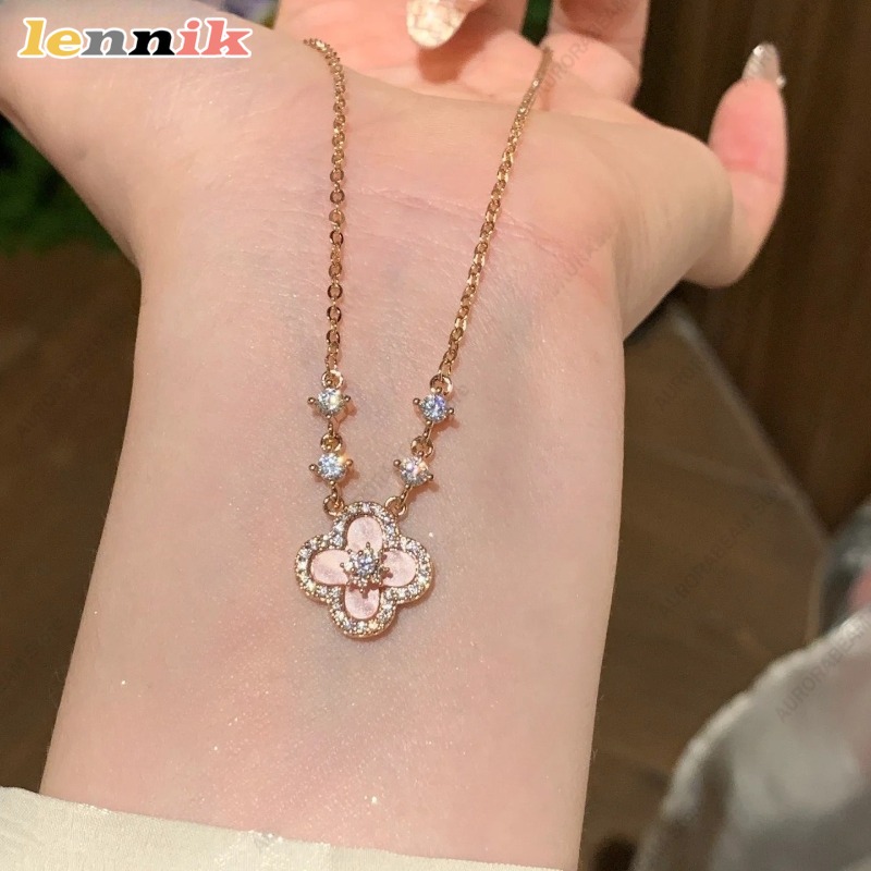 Różowy naszyjnik z muszli, zaw – Layered Pendant Necklace Aesthetic recenzja i cena