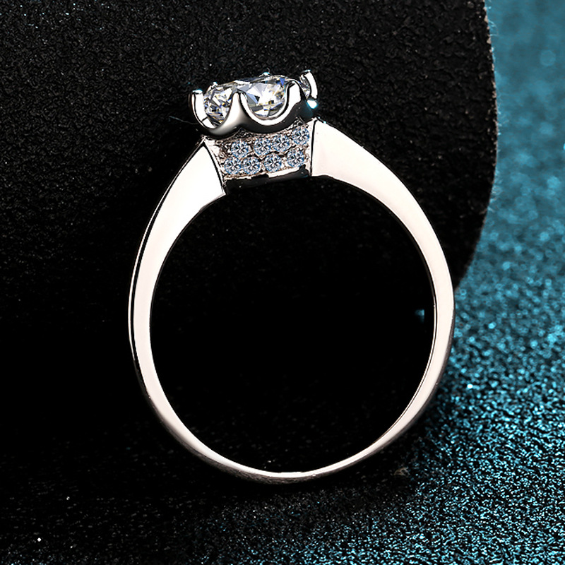 Wykwintny pierścionek z platyn – Moissanite Engagement Ring 1 Carat recenzja i cena